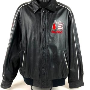 Wilson Leather Vintage Jacket NASCAR Jeff Hamilton DALE EARNHARDT